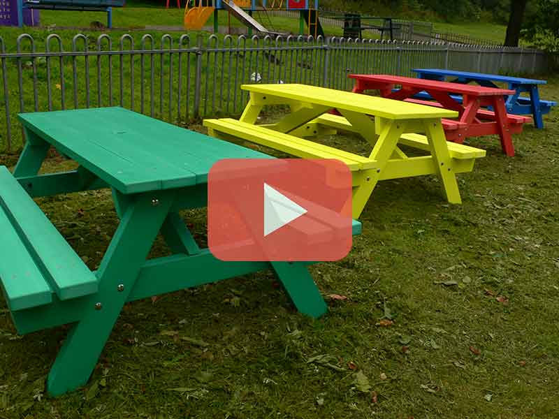 Derwent Junior School Picnic Table Recycled Plastic